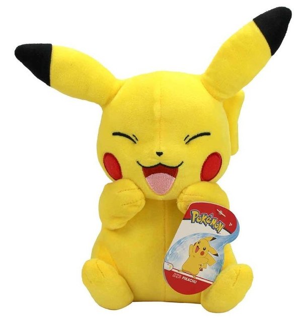 Pokémon Pikachu Plüschtier mit geschlossenen Augen 20 cm