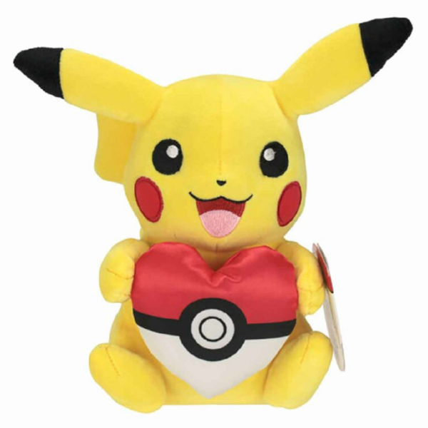 Pokémon Pikachu Plüschtier mit Pokeherz ca. 20 cm