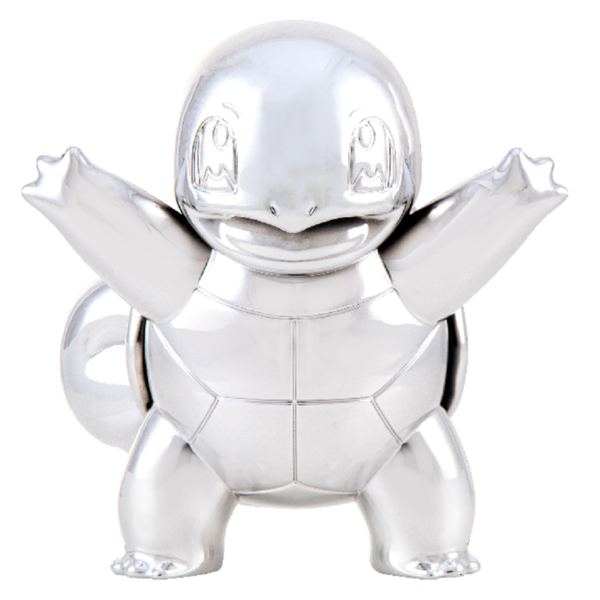 Pokémon 25. Jubiläum Select Minifigur Schiggy Silber