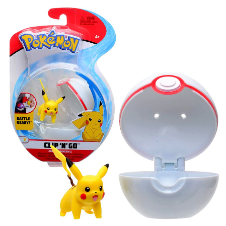 Pokémon Clip N Go Pikachu + Premierball