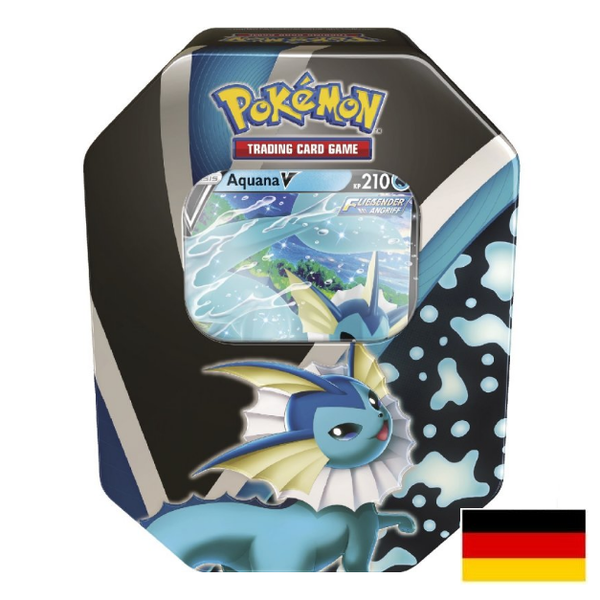 Pokemon Karten Tin Box Schwert & Schild Aquana V DE