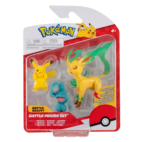 Pokémon Battle Figuren Pack Pikachu, Isso & Folipurba