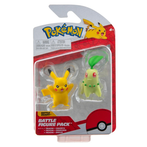 Pokémon Endivie & Pikachu Battle Minifiguren Pack