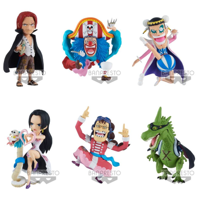 One Piece WCF ChiBi 6 Minifiguren The Great Pirates Landscapes 7cm