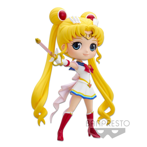 Sailor Moon Eternal Q Posket Minifigur Super Sailor Moon 14 cm